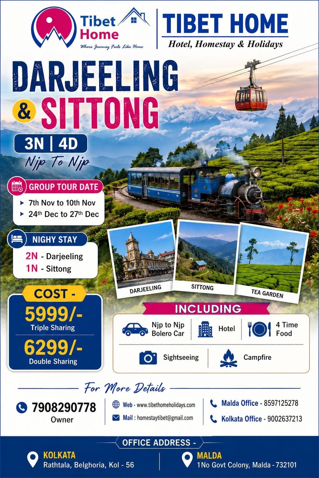 DARJEELING & SITTONG GROUP TOUR 2026